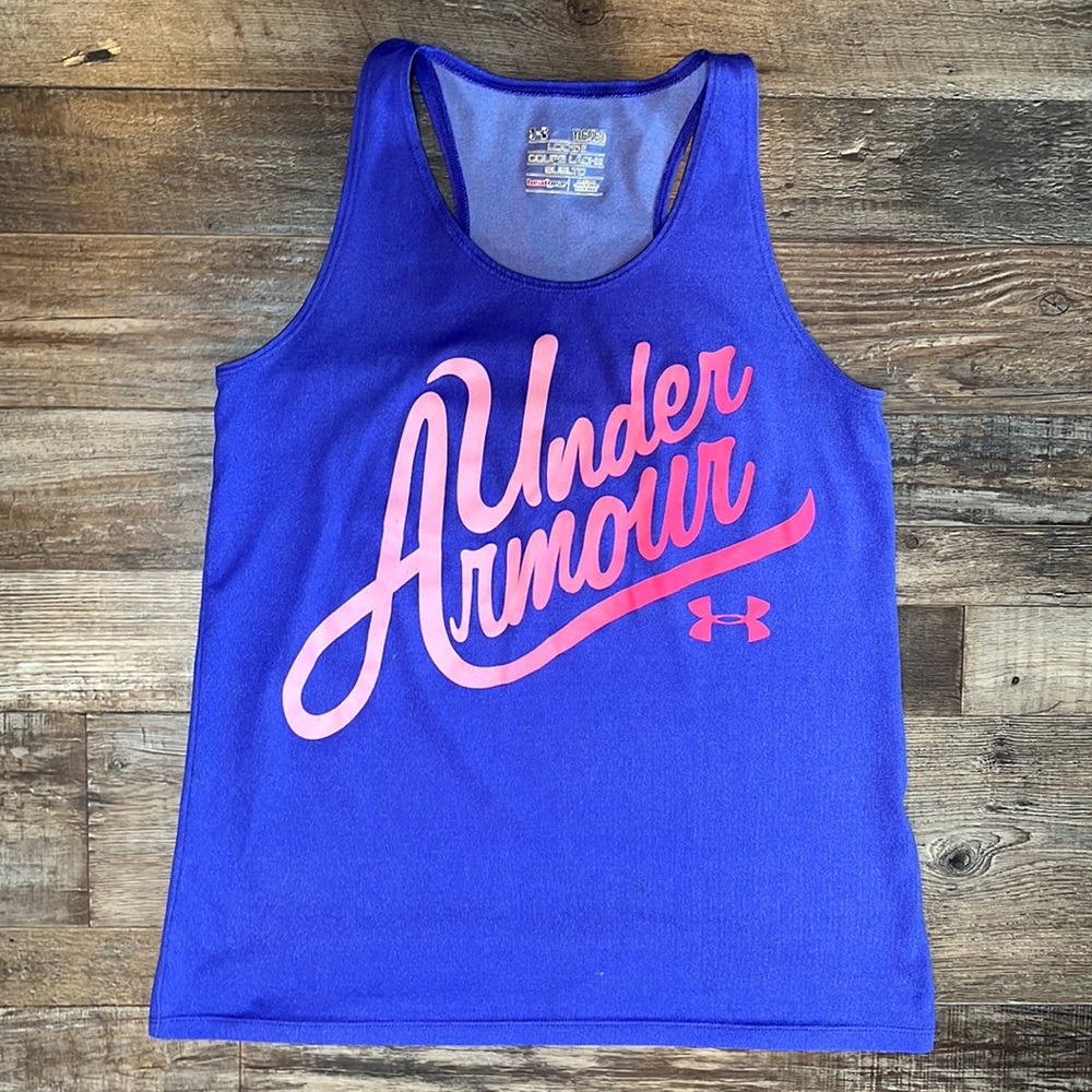 Under Armour Heat Gear Girls Tank Top Size Youth Large